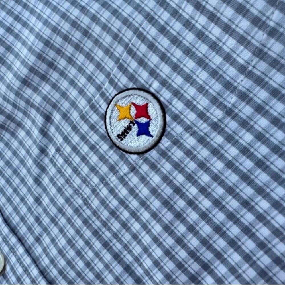 Pittsburgh Steelers Button Front Shirt 2XL XXL